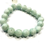 Green Angelite Crystal Round Bracelet - 10mm | Soothing and Healing Bracelet - Ai NeDefault Category