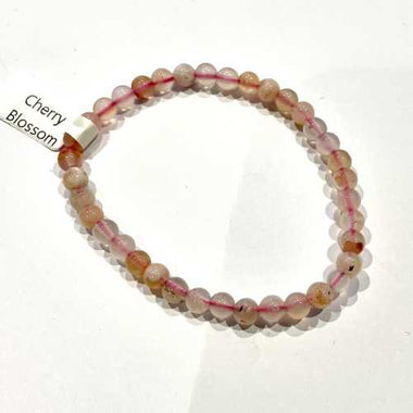 Cherry Blossom Agate Crystal Bracelets | Calming and Harmonising Bracelets - Ai NeDefault Category