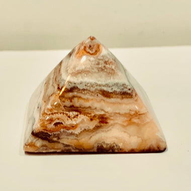 Pink Crazy Lace Agate Crystals Pyramid 6.5cm - Ai Ne