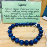 Authentic Kyanite Crystal Gemstones Bracelet 8mm - Ai NeDefault Category