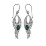 Malachite Crystal Gems 925 Silver Earrings | Embrace Natural Beauty and Spiritual Connection - Ai NeDefault Category