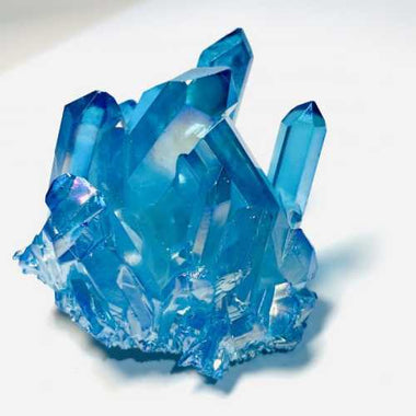 Genuine Mystic Aura Aqua Quartz Cluster Crystal Points 7x6cm - Ai Ne