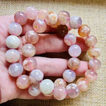 Cherry Blossom Agate Crystals “A” Bracelets 12mm - Ai NeDefault Category