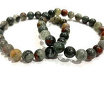 Bloodstone Round Gemstone Crystal Bracelet - Ai NeJewellery