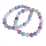 Dream Quartz Gemstone / Swarovski Crystals Bracelet size 8mm - Ai NeJewellery