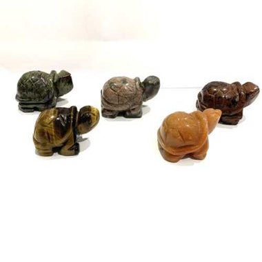 Assorted Hand-Carved Crystal Turtle Carving - Ai NeDefault Category