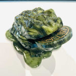 Handcarved Authentic Green Jade Frog with Coins | Embrace Prosperity and Abundance - Ai NeDefault Category