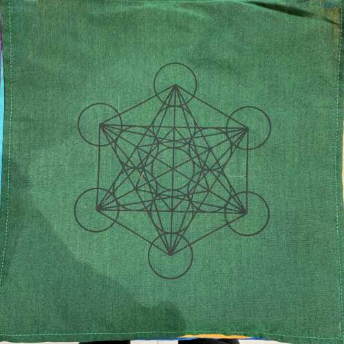100% Cotton Gridding Cloth | Metatron Cube Sacred Geometry Pattern ...
