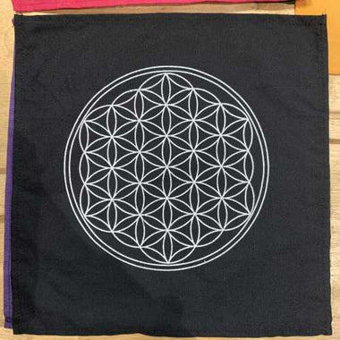 100% Cotton Gridding Cloth | Flower of Life Sacred Geometry | Energy Grid Tool - Ai NeGifts & Crystals