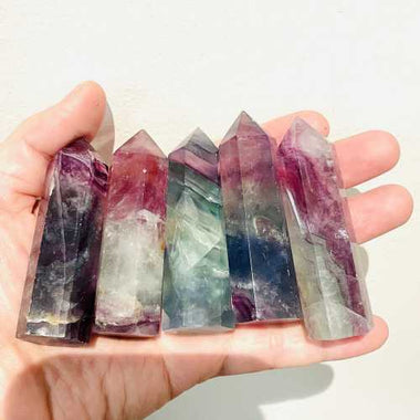Authentic Fluorite Crystal Points/Tower 7cm | Focus, Clarity and Spiritual Growth - Ai NeDefault Category