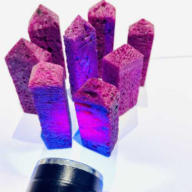 Authentic Fluorescent Ruby Crystal Points/Tower 6cm | Radiate Passion and Spiritual Vibrancy - Ai NeDefault Category