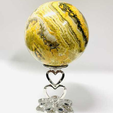 RARE Authentic High Quality Wasp / Bumble Bee Jasper Large Sphere - Ai NeDefault Category