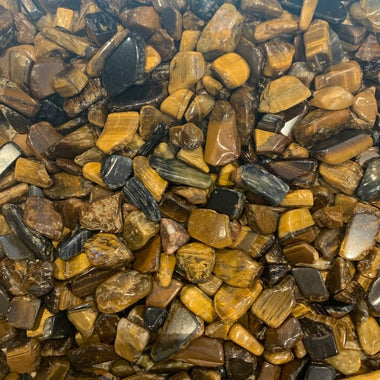 Natural Tiger's Eye Chips - Tumbled | Embrace Courage and Clarity - Ai NeDefault Category