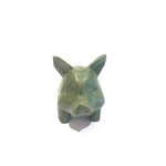 Hand Carved Hibiscus Wood - Sitting Pig - Ai Ne