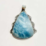 Magnificent 925 Sterling Silver Larimar Pendant | Elegance Infused with Healing Energy - Ai NeDefault Category