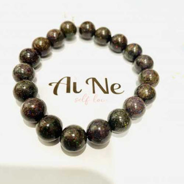 RARE! Australian Black Opal Gemstone Crystals Bracelets 7mm - Ai NeDefault Category