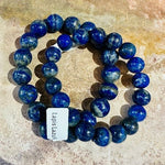 Lapis Lazuli Gemstone Crystals Elastic Bracelet - Ai NeJewellery