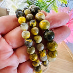 RARE Bumble Bee Jasper Crystal Gemstone Bracelets 8mm - Ai NeDefault Category