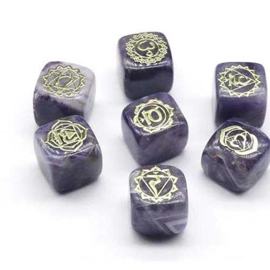 Assorted Crystal 7 Chakra Dice Cube | Harmonize Energies and Promote Balance - Ai NeDefault Category