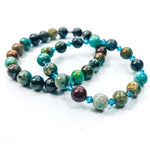 Chrysocolla / Swarovski Gemstone Bracelet size 8mm - Ai NeDefault Category