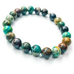 Chrysocolla / Swarovski Gemstone Bracelet size 8mm - Ai NeDefault Category