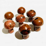 Genuine Carved Crystal Mushrooms 2cm Height - Choose Your Crystal |  Whimsical Energy and Healing Properties