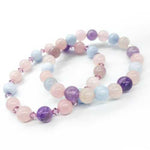 Dream Quartz Gemstone / Swarovski Crystals Bracelet size 8mm - Ai NeJewellery