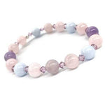 Dream Quartz Gemstone / Swarovski Crystals Bracelet size 8mm - Ai NeJewellery