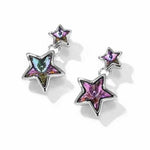 LIMITED! 925 Sterling silver Swarovski Crystal Earrings Double Stars - Ai NeDefault Category