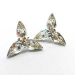 925 Sterling silver Swarovski Stud Earrings Trillium 20mm - Ai NeDefault Category