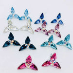 925 Sterling silver Swarovski Stud Earrings Trillium 20mm - Ai NeDefault Category