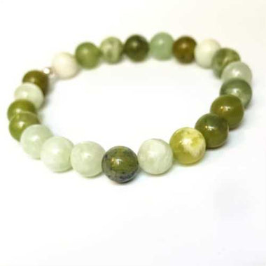 Green Yellow Jade Gemstone Bracelet size 8mm - Ai NeJewellery