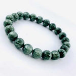 RARE -Genuine SERAPHINITE High Grade Crystal Gemstone Bracelet size 10 mm - Ai NeJewellery