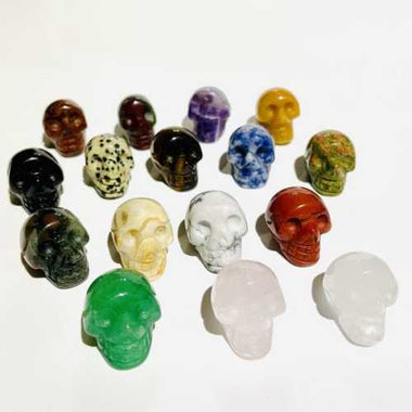 Genuine Carved Crystal Skull 2.5cm - Choose Your Crystal | Tap into the Mystical Realm