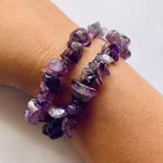 Genuine Amethyst Crystal Gemstone Chips Bracelet (3 bracelets) - Ai NeDefault Category