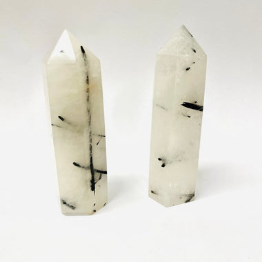 Black Rutilated Quartz Points / Tower 9.5cm - Ai Ne