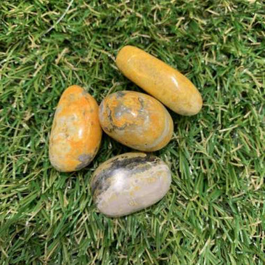 RARE Authentic High Quality Bumble Bee Jasper Tumbled Gemstones app. 2-3cm - 1pcs - Ai NeDefault Category