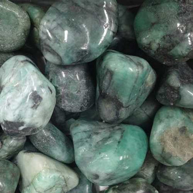 Genuine Emerald High Grade Precious Stone Crystal Tumble - Ai Ne