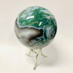 Moss Agate Crystal Sphere 7cm - Ai Ne