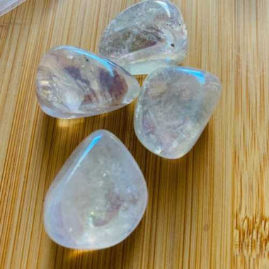 Genuine Mystic / Angel Aura Clear Quartz Gemstone Crystal Tumble - Ai Ne