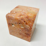 Pink Carnelian Crystal Cube - 6cm - Ai Ne