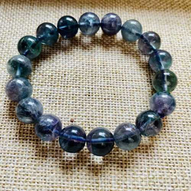 RARE! Blue Fluorite Gemstone Crystals “A” Bracelets 10mm - Ai NeDefault Category
