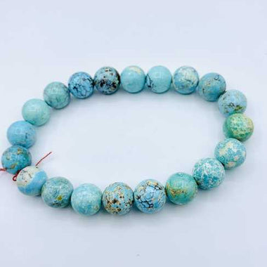 RARE! Genuine Hubei Turquoise High Grade Crystal Gemstone Bracelet size 10mm - Ai NeJewellery