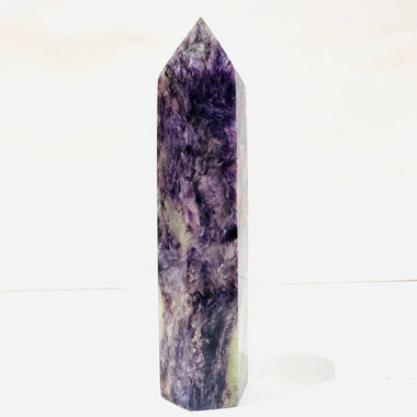 RARE! Russian Charoite Point / Tower 10 cm - Spiritual Transformation - Ai Ne