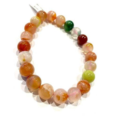 Red Flower Agate Gemstone Crystals Bracelets 8mm - Ai NeDefault Category