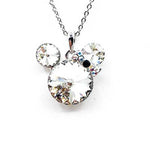 Rhodium Plated Swarovski Pendant Necklace Mickey Mouse Disney - Ai NeDefault Category