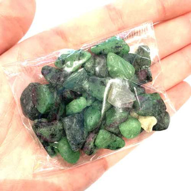 Ruby Zoisite Chips - 50 Gram Bag | Harmony and Vitality - Ai NeDefault Category
