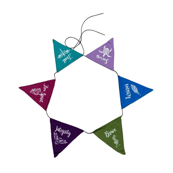 Positive Affirmations Hanging Flag Banner - Triangle Bunting – Ai Ne