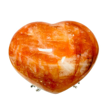 Sale! Red Quartz Hematiod Crystal Love Heart 8.5cm - Ai Ne