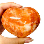 Sale! Red Quartz Hematiod Crystal Love Heart 8.5cm - Ai Ne